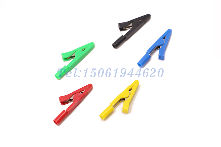 中號(hào)鱷魚(yú)夾 彩色護(hù)套夾 電源夾 測(cè)試夾 小型測(cè)試夾 27.817