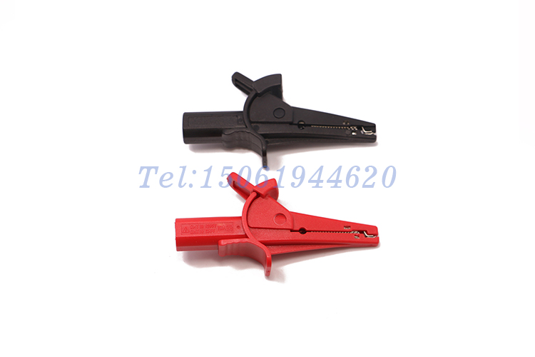 27.264 32A鍍銅有牙魚(yú)夾 帶齒全保護(hù)電瓶夾 鱷魚(yú)夾批發(fā)