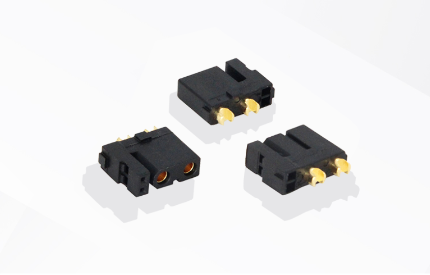 XT30(2+2)-F 黑色電池動力接頭帶信號