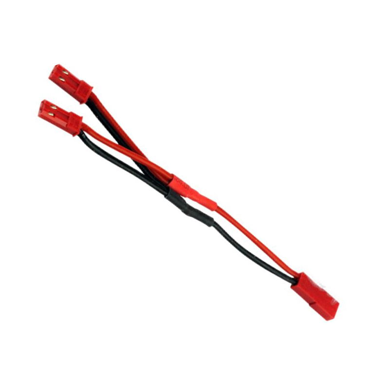 AMASS出品 JST并聯(lián)線 線長(zhǎng)7cm 1公2母 電流穩(wěn)定 16AWG硅膠線