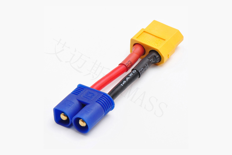 AMASS出品 航模轉(zhuǎn)換線 XT60母轉(zhuǎn)EC3公適配線 XT60-EC3電池轉(zhuǎn)換頭